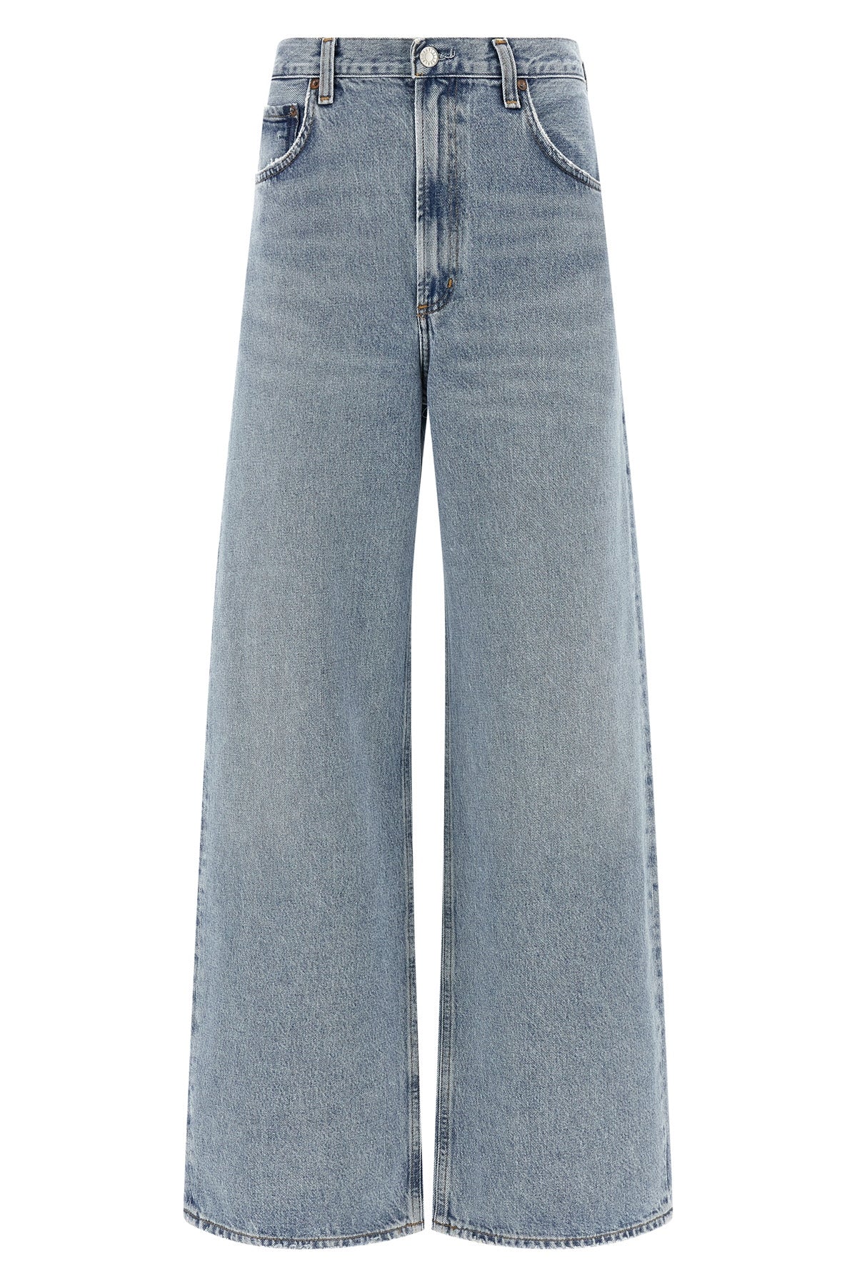 low curve vintage marbled light indigo denim jeans