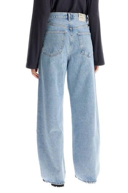 curved leg jeans for a