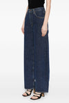 low curve medium waist denim jeans in indigo cotton