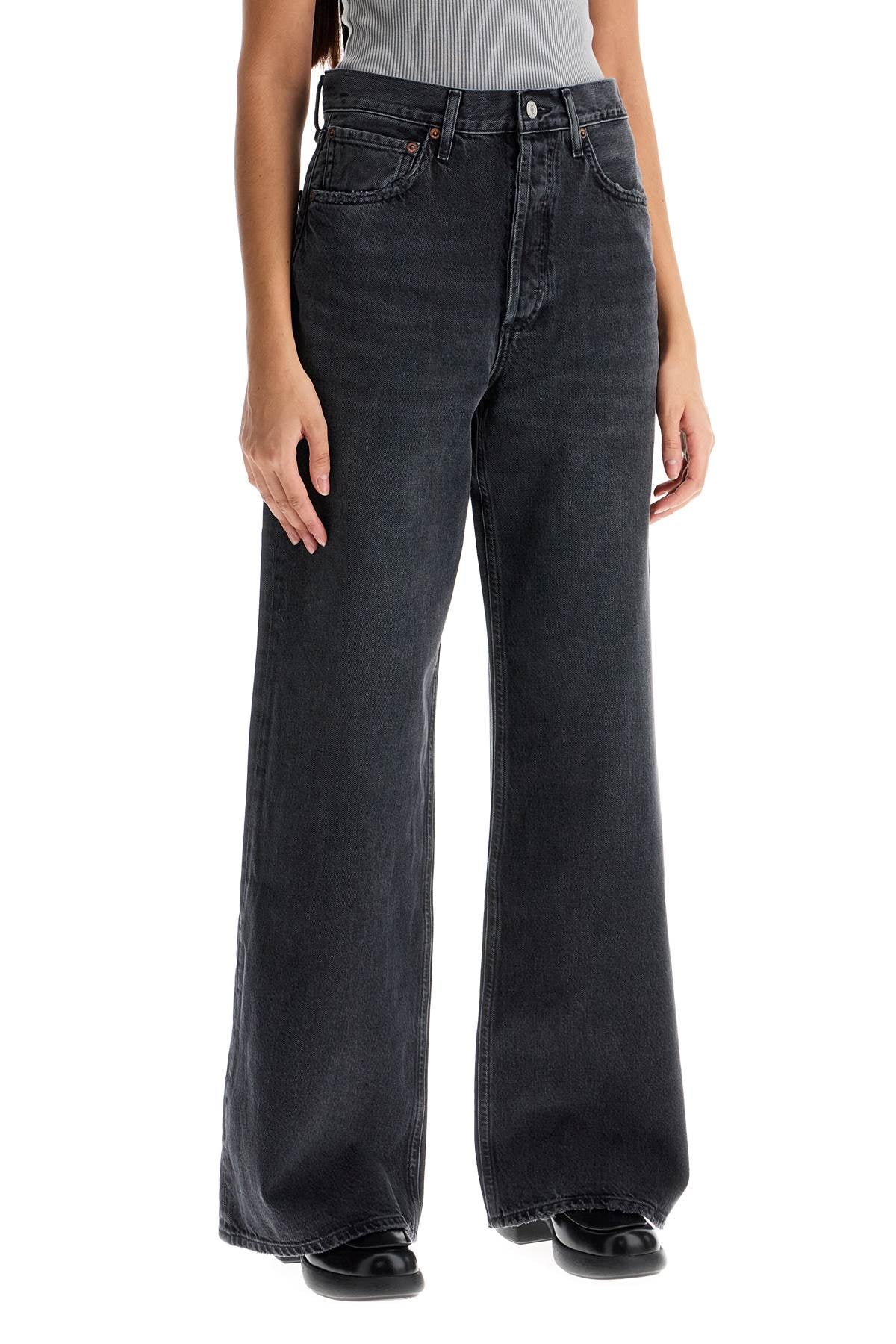 wide-legged women's jeans