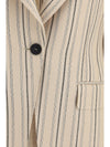 single-breasted regimental pinstripe jacket