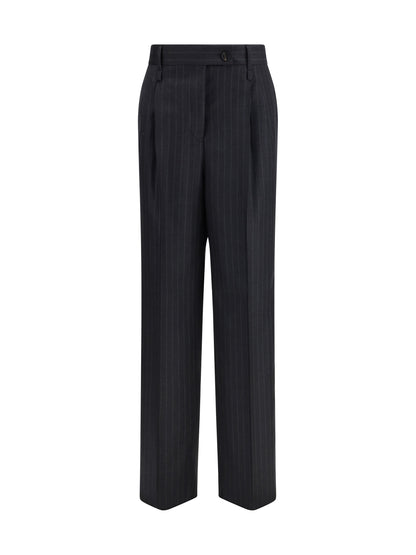 FERRAGAMO 42 pinstripe wool trousers