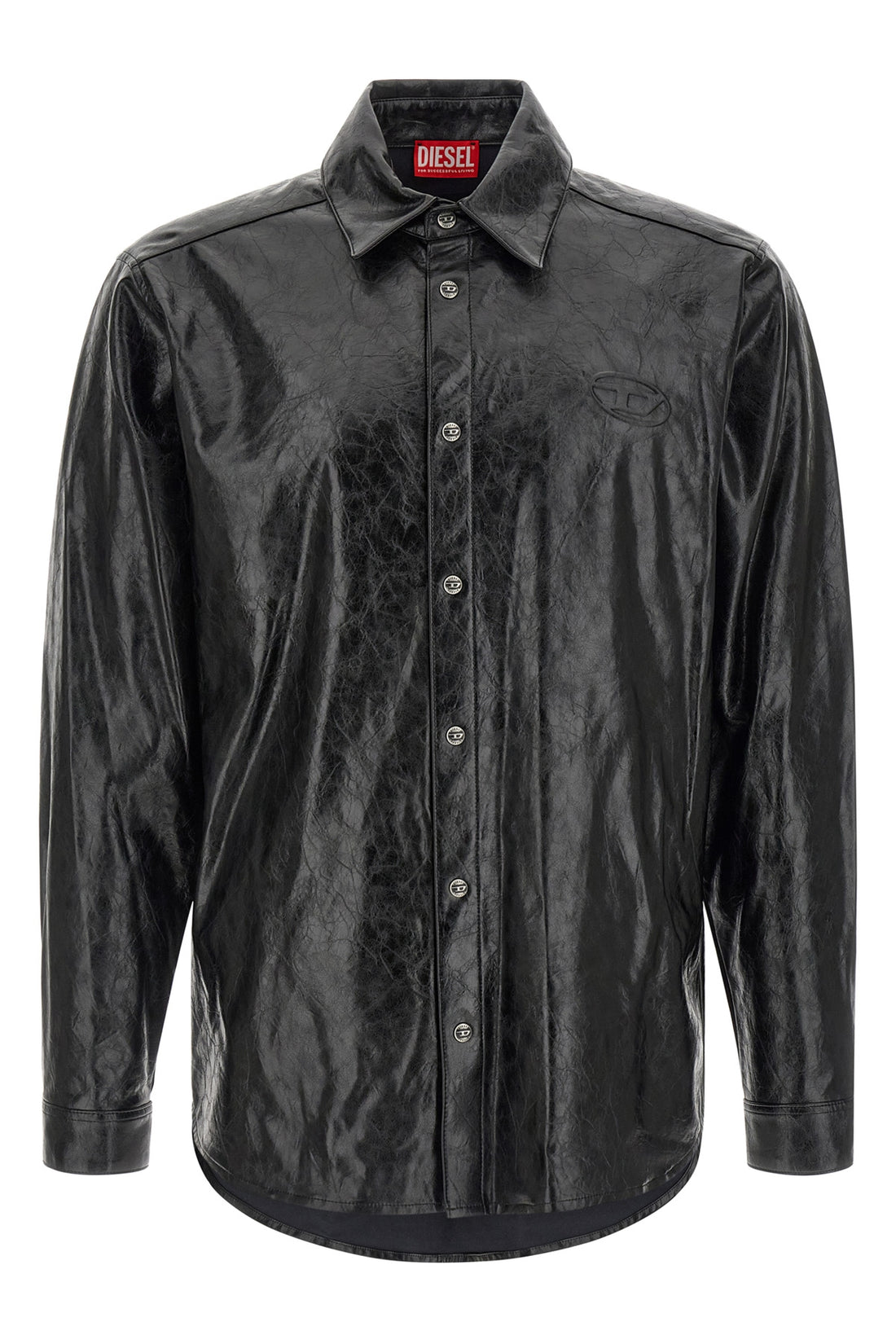 DIESEL 50 s-simply-qmbu viscose fabric shirt covered