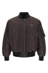 w-type-d1 reversible bomber jacket in padded nylon satin