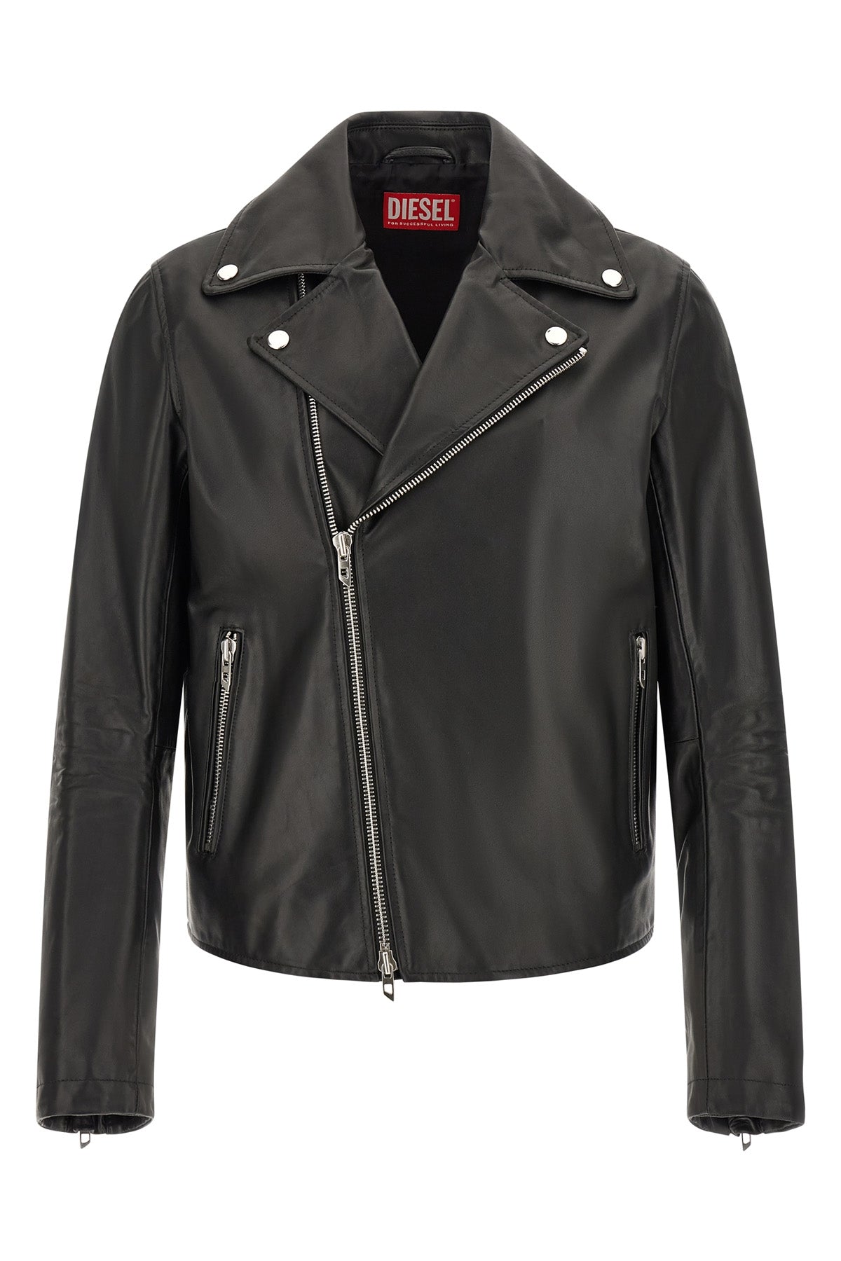 the diesel l-eo-wrd biker jacket