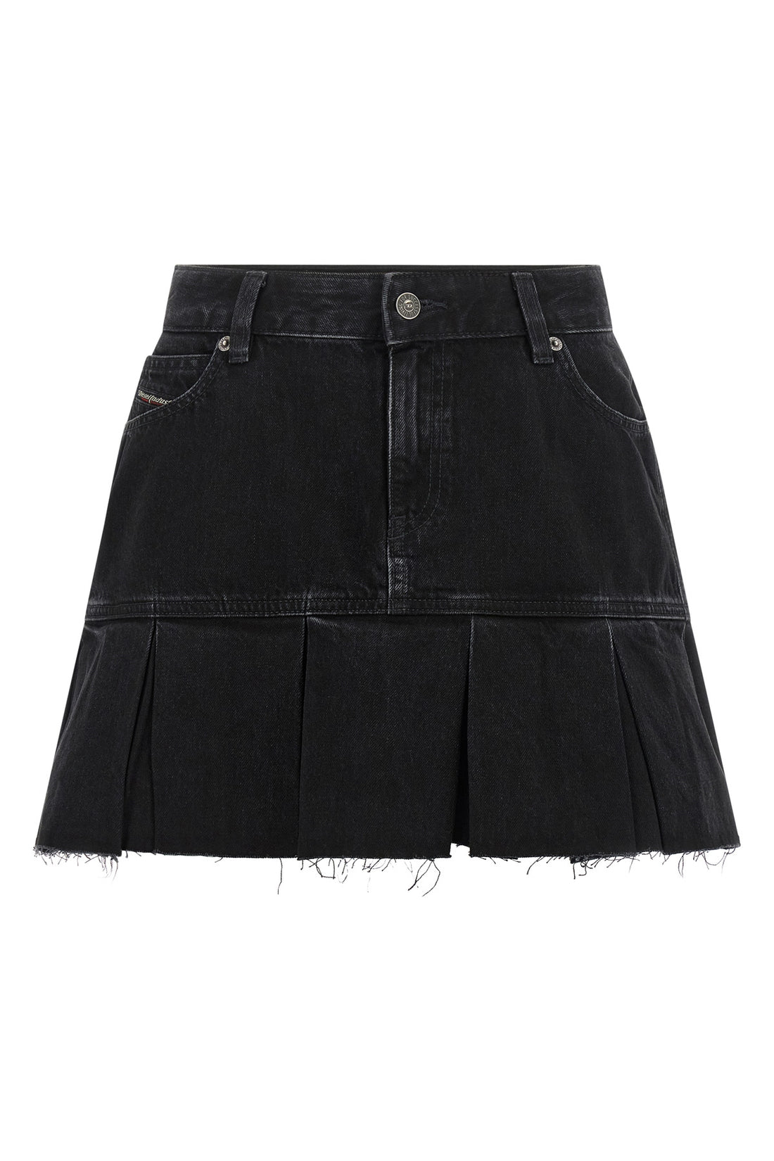 DIESEL 24 the de-reen diesel mini skirt redefines casual codes through a structured low-