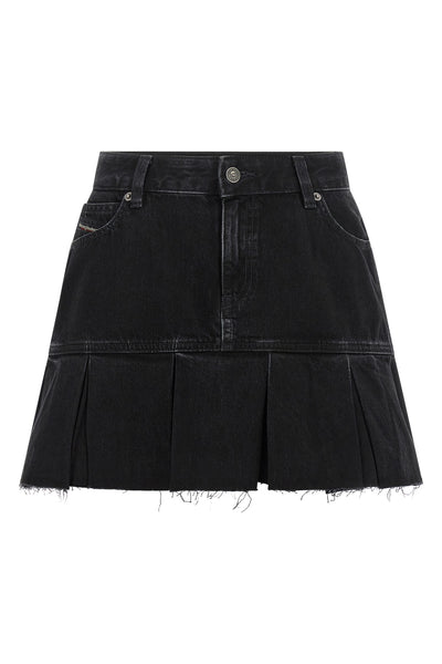 the de-reen diesel mini skirt redefines casual codes through a structured low-