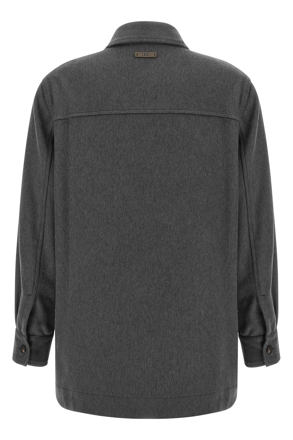 the peserico overshirt reinterprets the classic shirt silhouette through a rigor