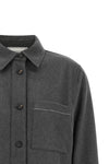 the peserico overshirt reinterprets the classic shirt silhouette through a rigor