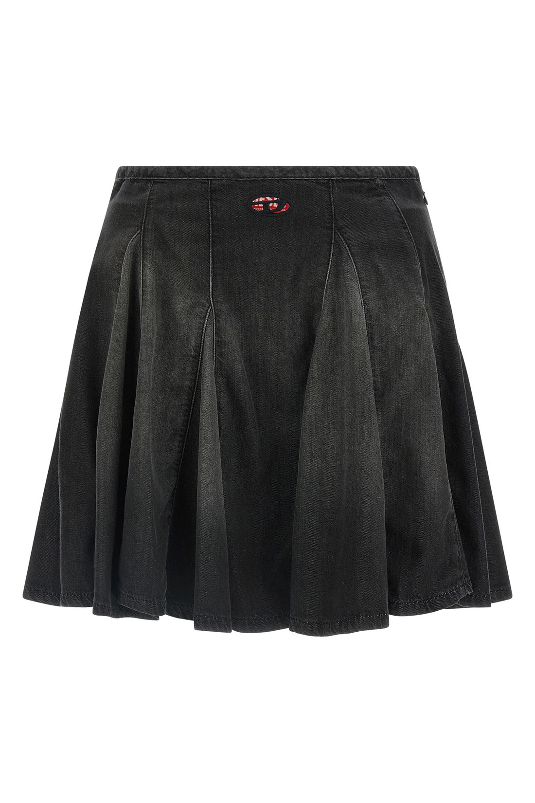 DIESEL 25 mini skirt de-spiki-s in lightweight cotton blend denim and tencel(tm) lyocell