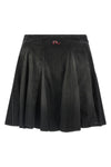 mini skirt de-spiki-s in lightweight cotton blend denim and tencel(tm) lyocell