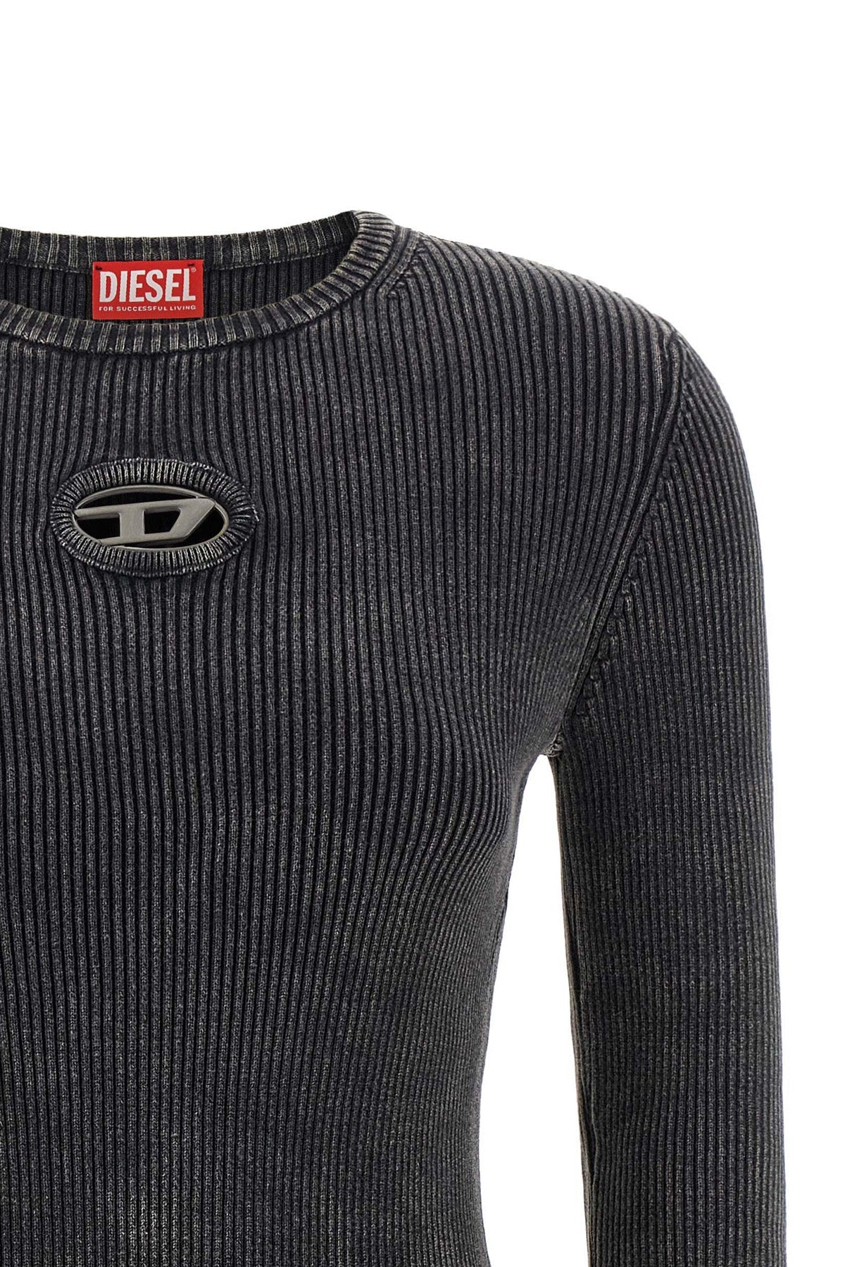 the diesel m-anchorage-ls mini dress defines a contemporary approach to struct