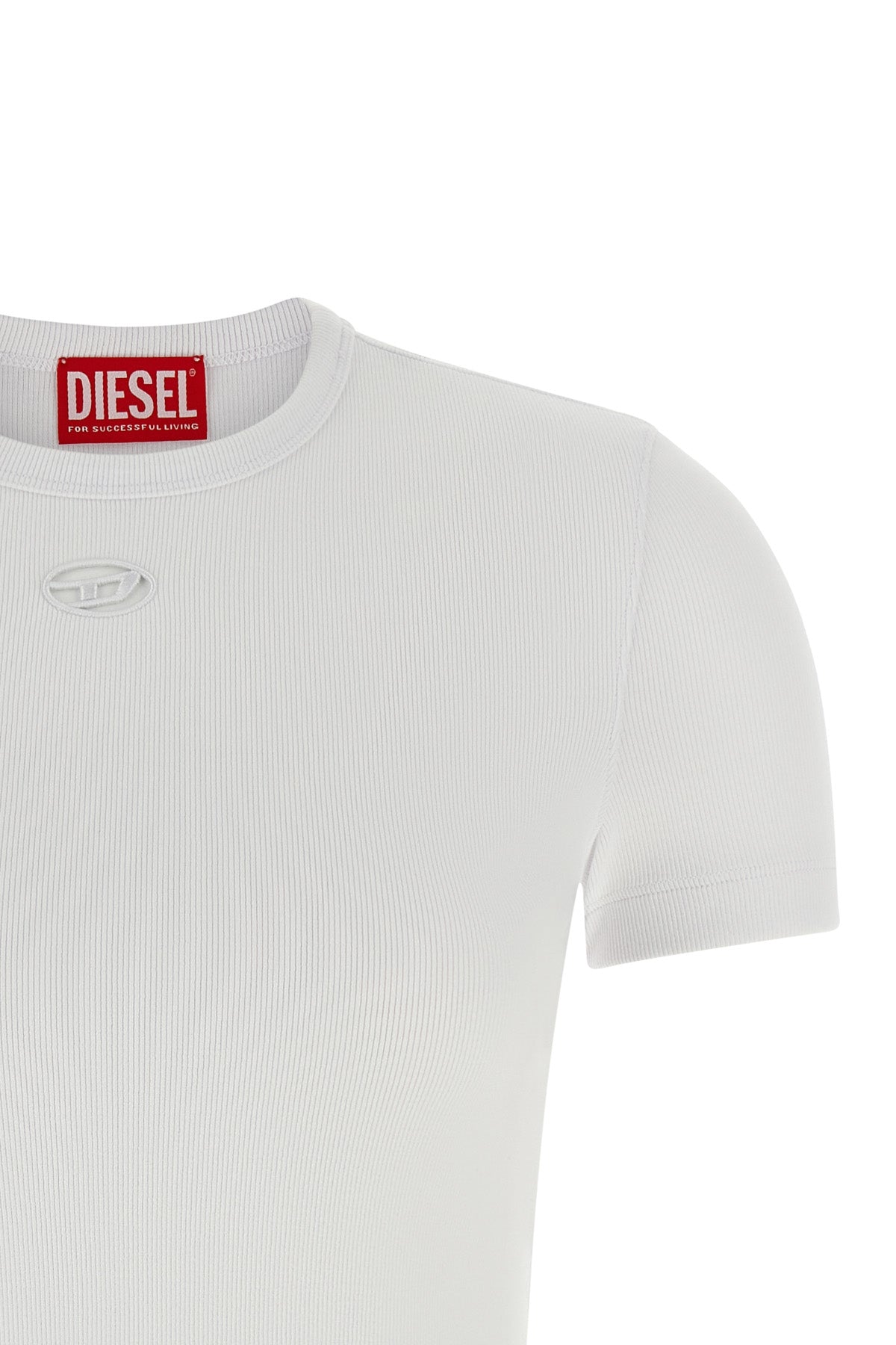 t-ribber-od ribbed stretch cotton t-shirt