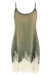 de-odry-s denim-effect fabric mini dress