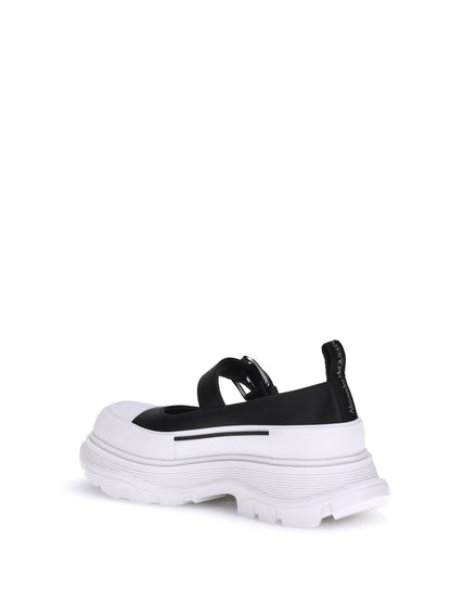 ALEXANDER MCQUEEN 36 leather and rubber sneakers