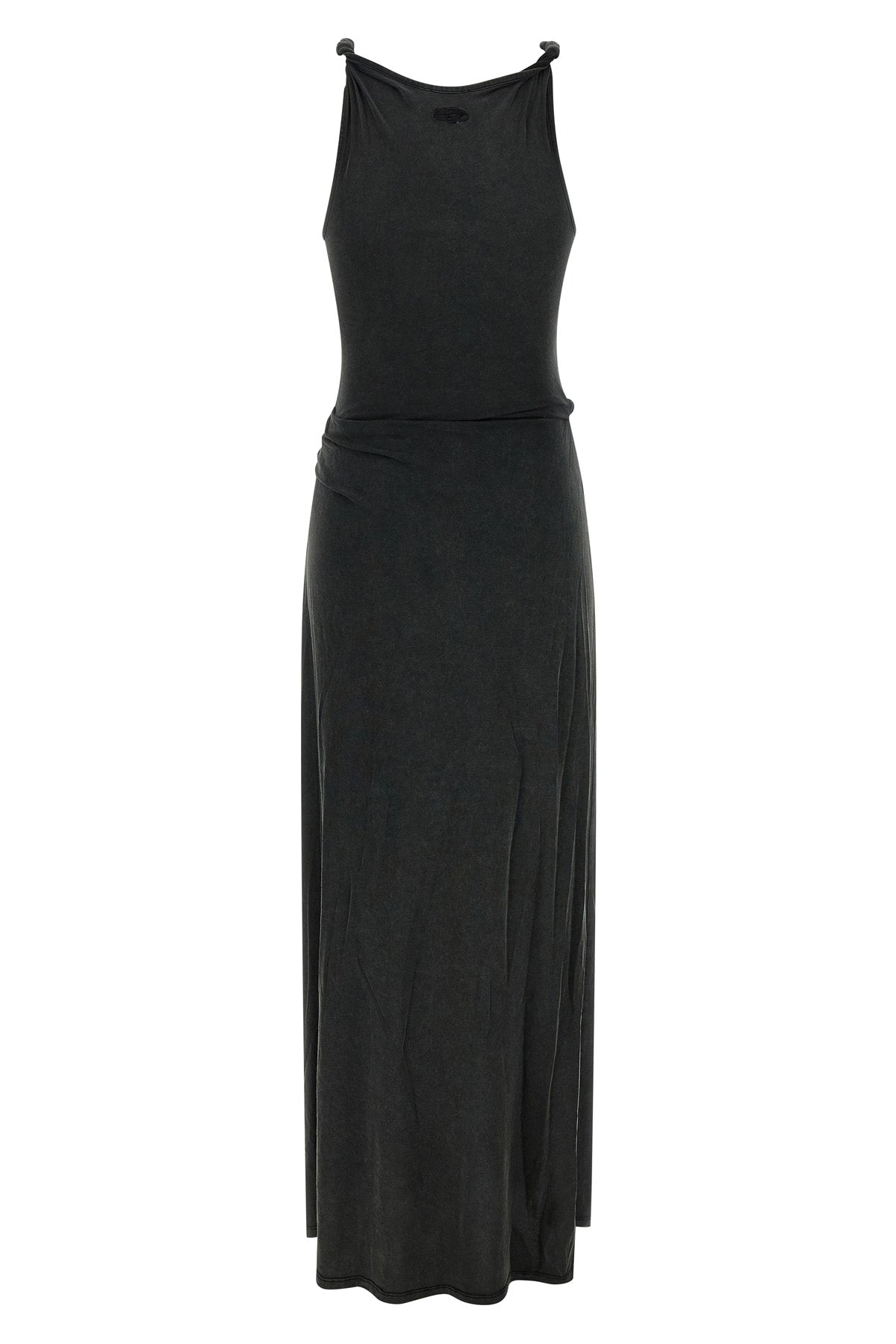 long d-estiga-s1 dress in délavé-effect stretch modal