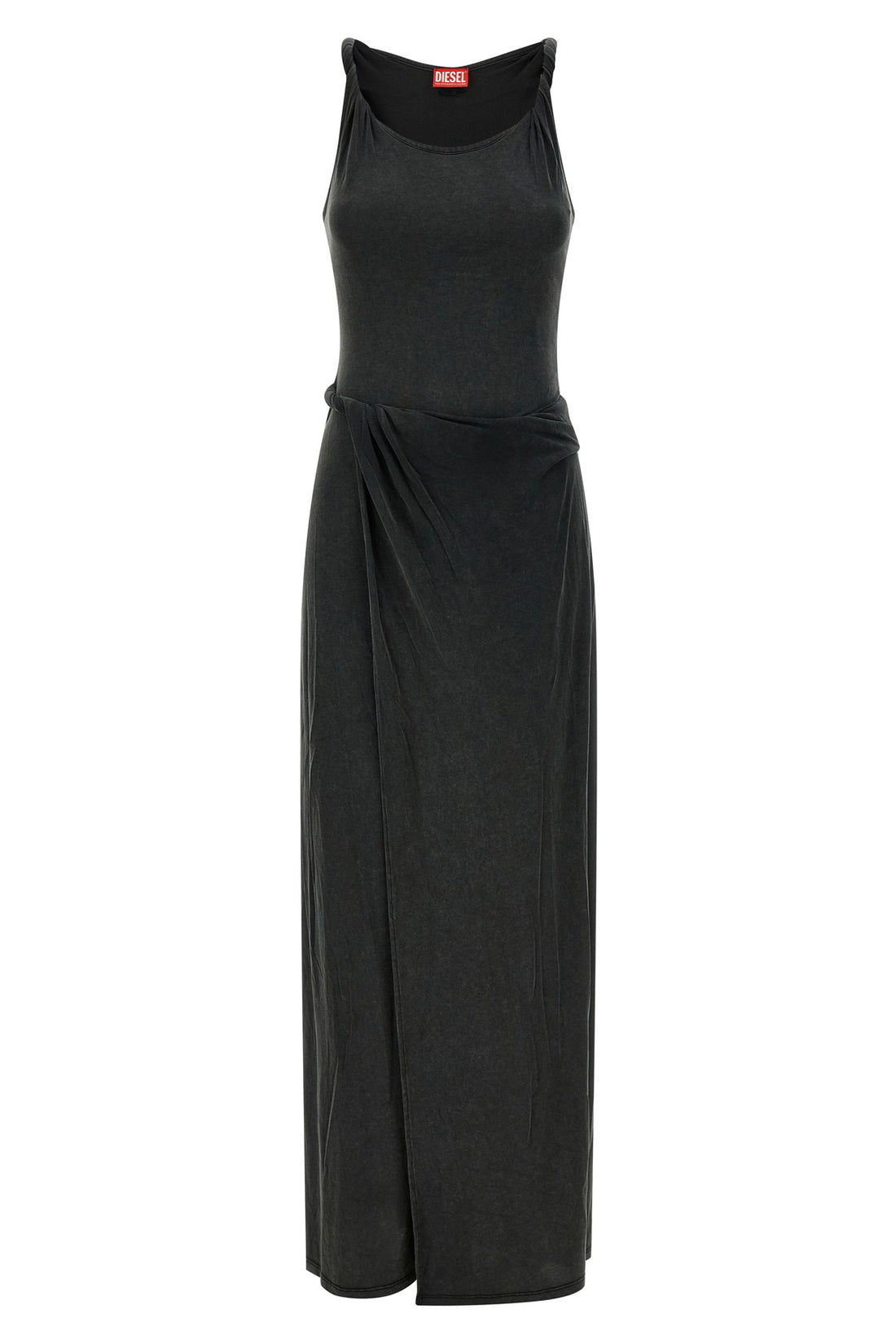 DIESEL M long d-estiga-s1 dress in délavé-effect stretch modal