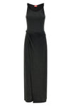 long d-estiga-s1 dress in délavé-effect stretch modal