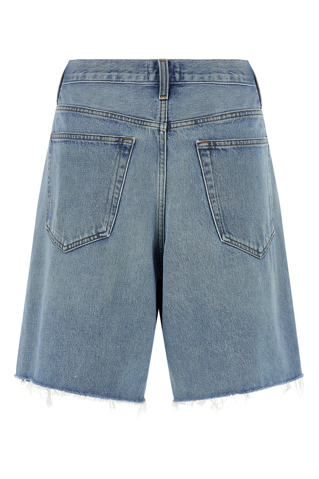 AGOLDE 27 indra vintage marbled indigo denim bermuda shorts