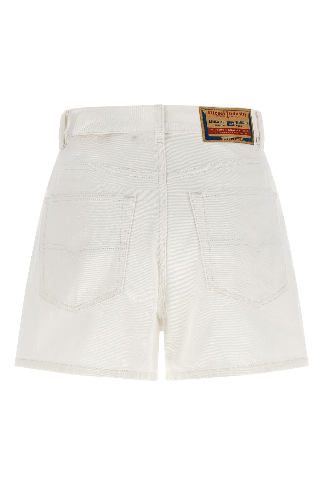 DIESEL 26 de-helios shorts in garment-dyed cotton denim