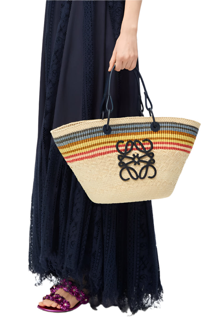 Medium Anagram Paula Ibiza Raffia Basket Bag