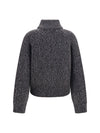 merino wool zip cardigan