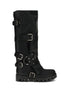 DOLCE & GABBANA 36 rubber and leather high boots