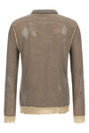 k-daianeris jacquard distressed linen blend sweater