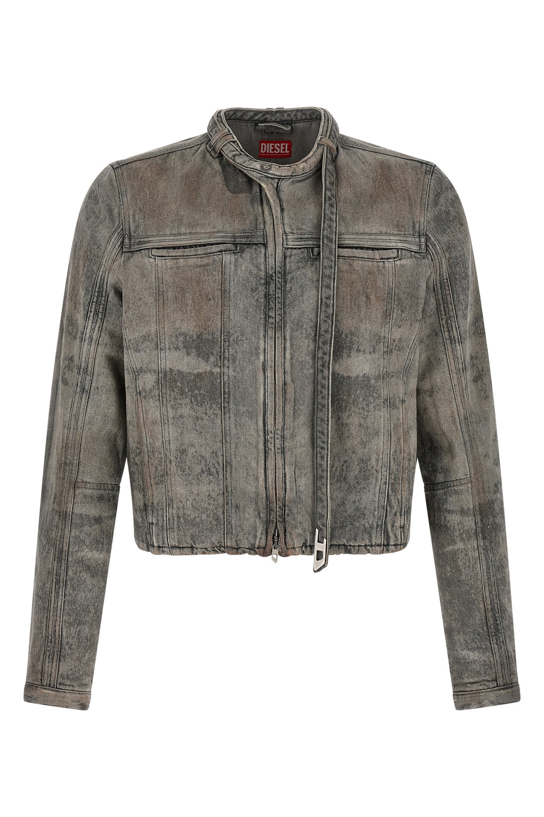 DIESEL XL d-vulmar-fsi cotton and hemp satin denim jacket