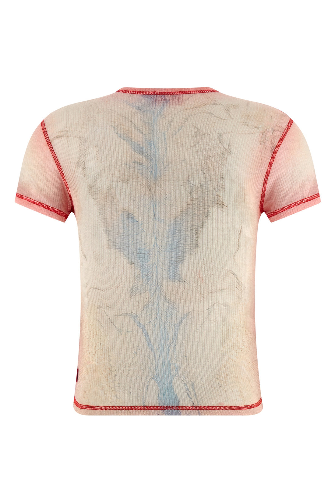 DIESEL M t-iana t-shirt in light stretch cotton patterned