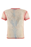 t-iana t-shirt in light stretch cotton patterned