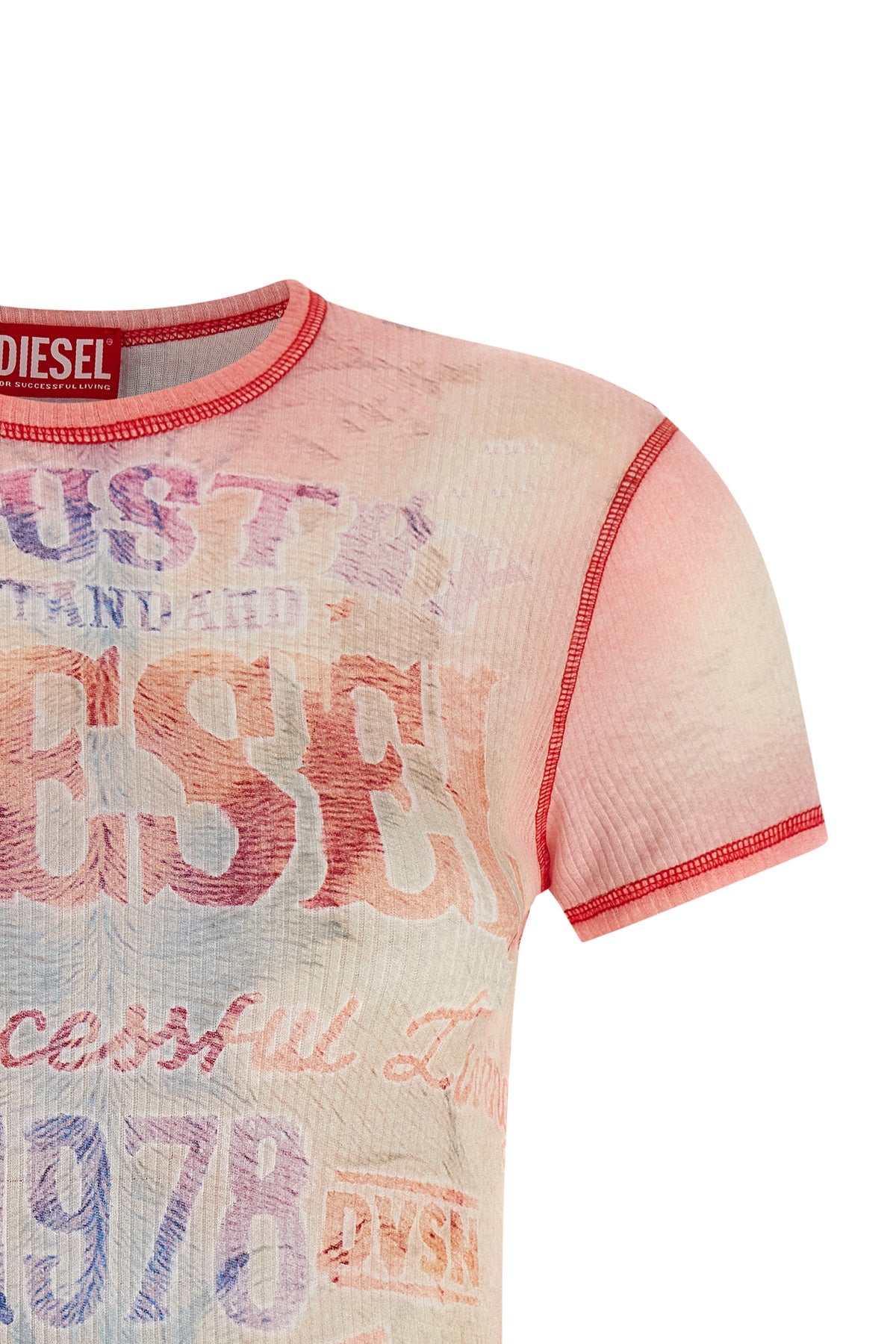 t-iana t-shirt in light stretch cotton patterned