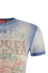 t-iana t-shirt in light stretch cotton patterned