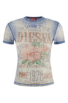 t-iana t-shirt in light stretch cotton patterned