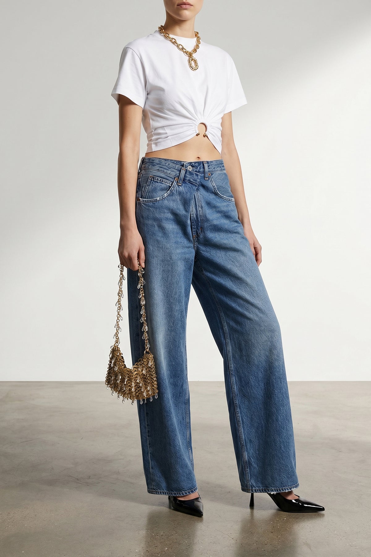vana stonewashed cotton denim jeans