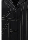 silk shirt with all-over monogram