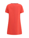 embellished crew-neck dress