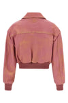 the aviator-style jacket by diesel l-avia redefines classic volumes through a