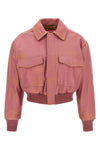 the aviator-style jacket by diesel l-avia redefines classic volumes through a