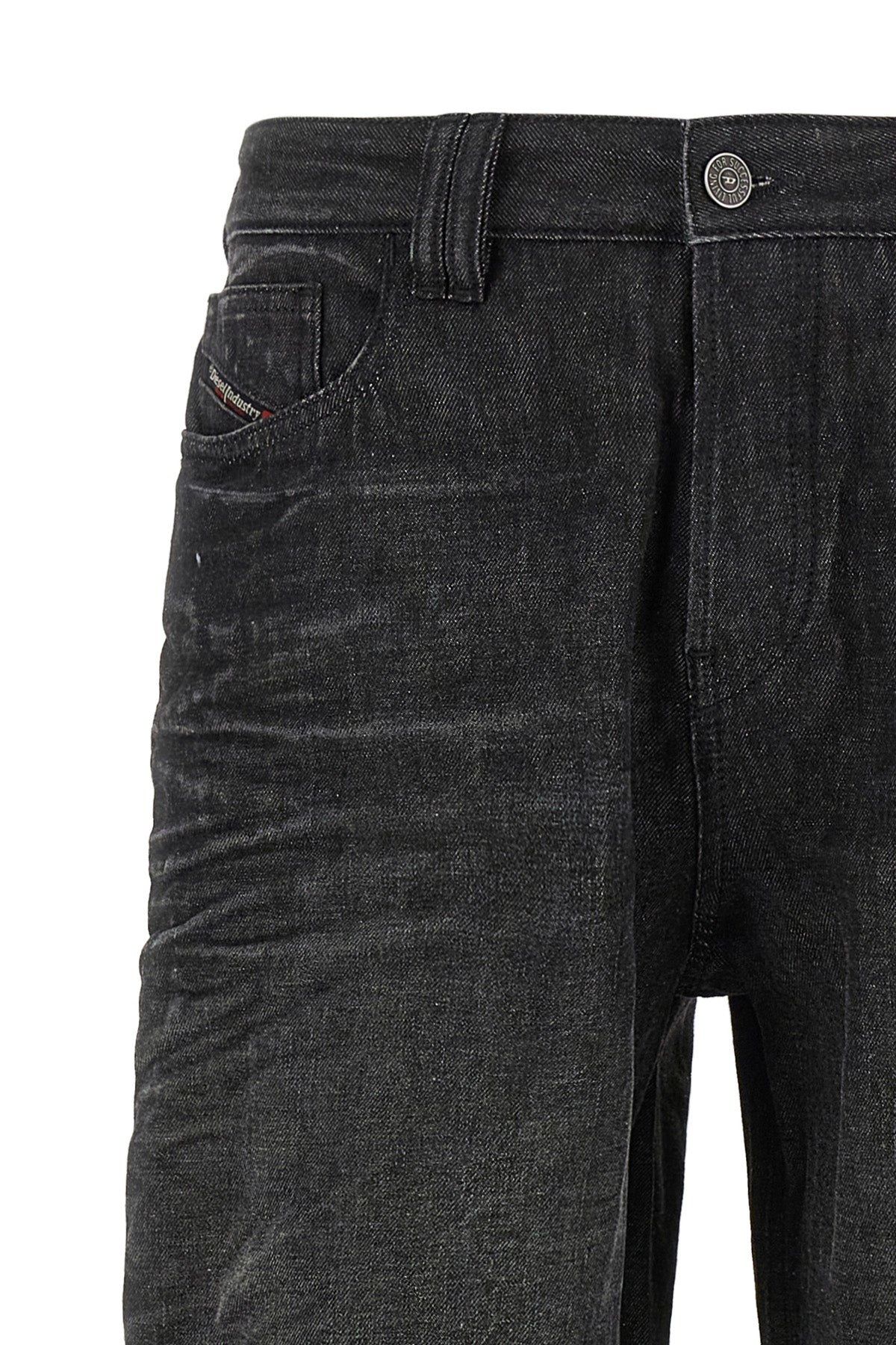 diesel 1991 d-voeed jeans feature a sartorial construction in denim structured