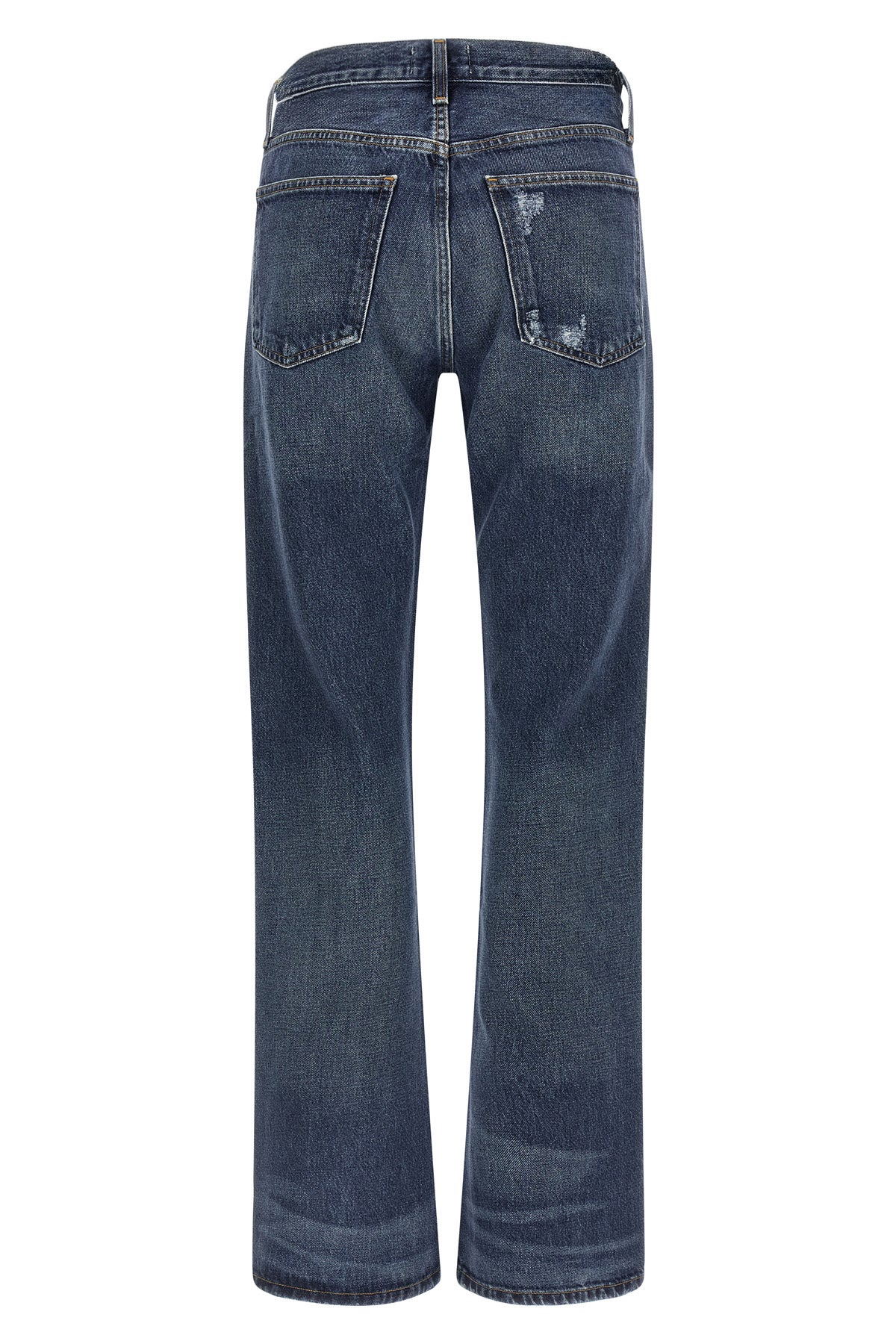 the kick boot agolde jeans redefine everyday denim through a mid-waist silhoue