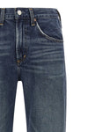 the kick boot agolde jeans redefine everyday denim through a mid-waist silhoue