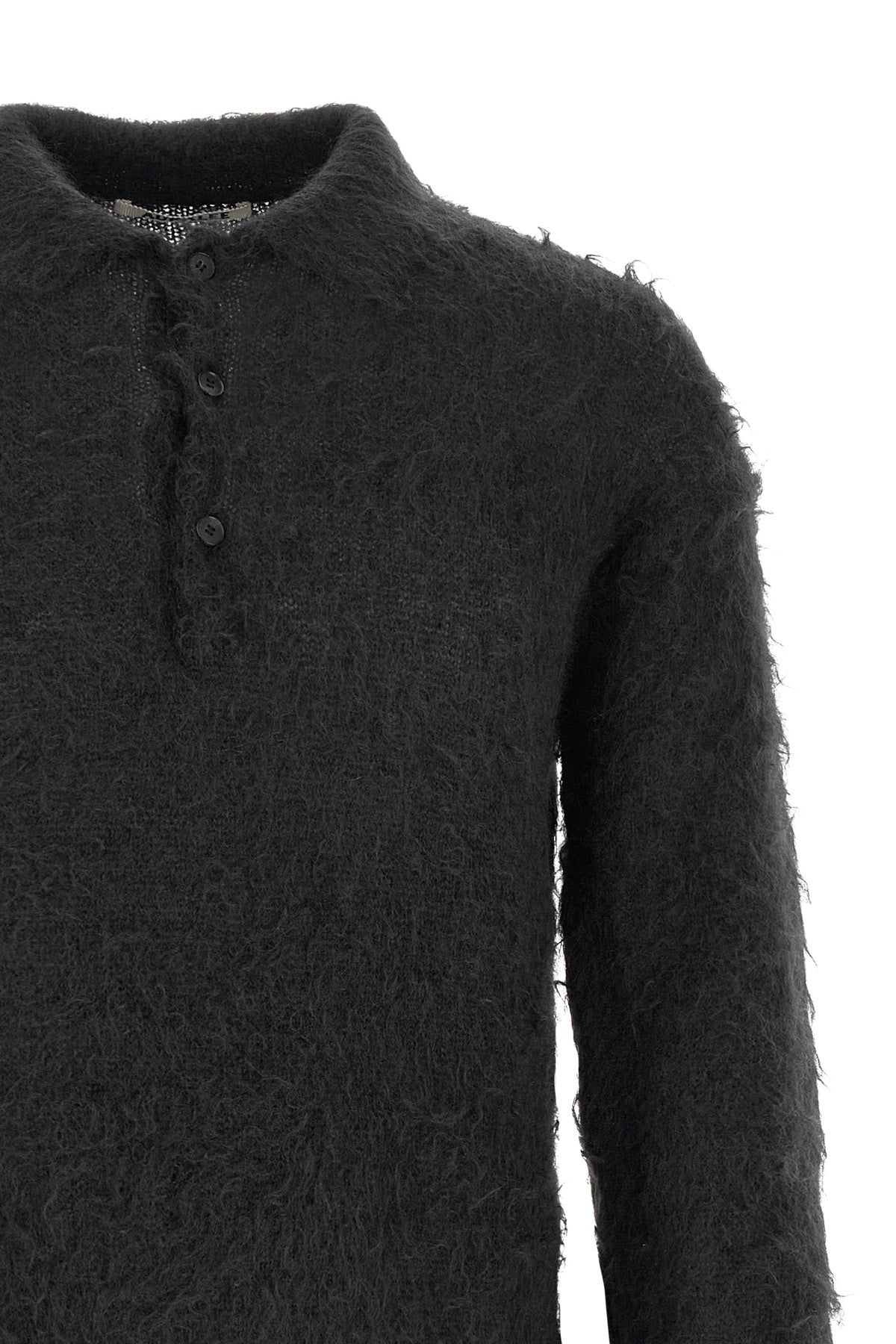 super kid mohair spun polo shirt