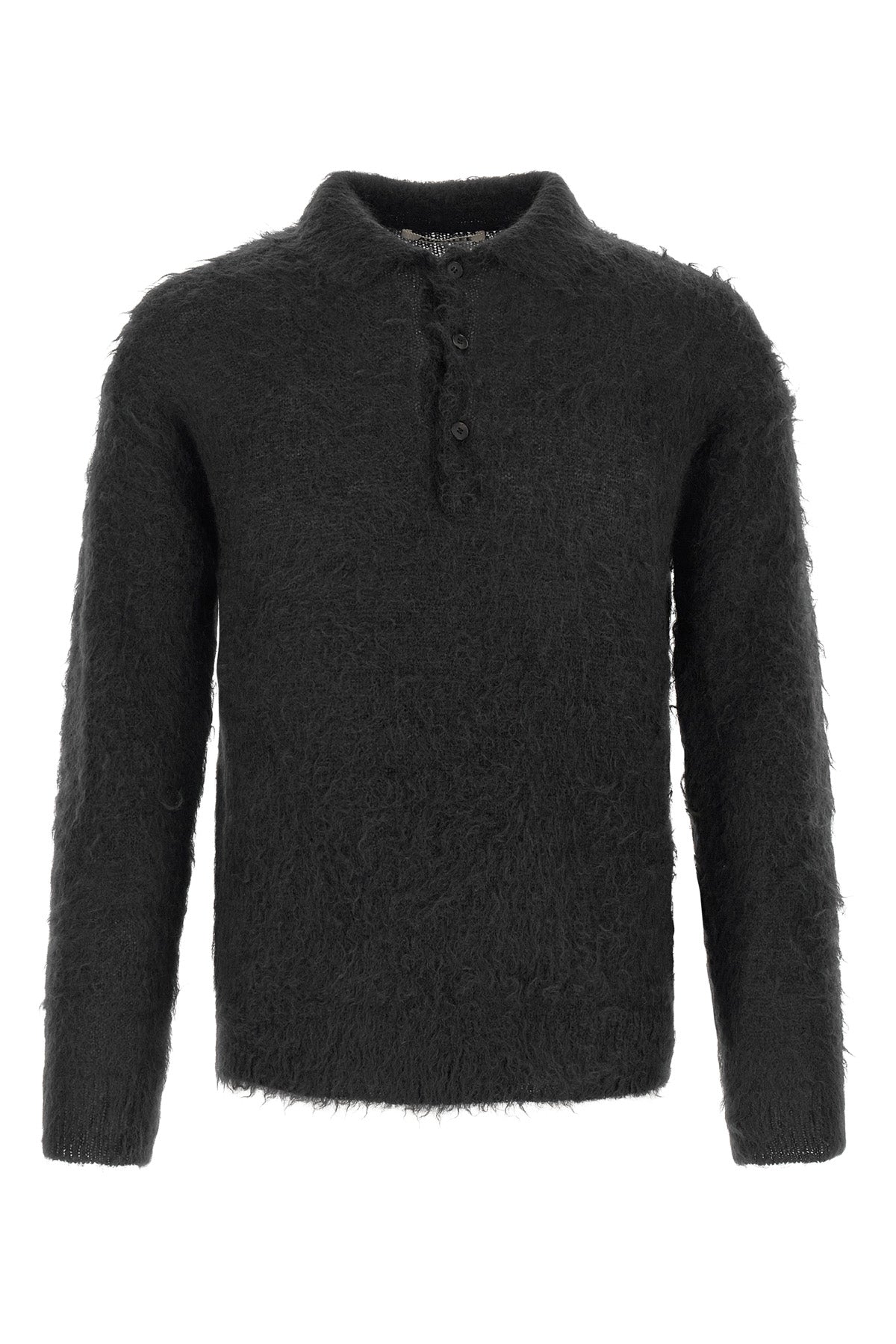 super kid mohair spun polo shirt