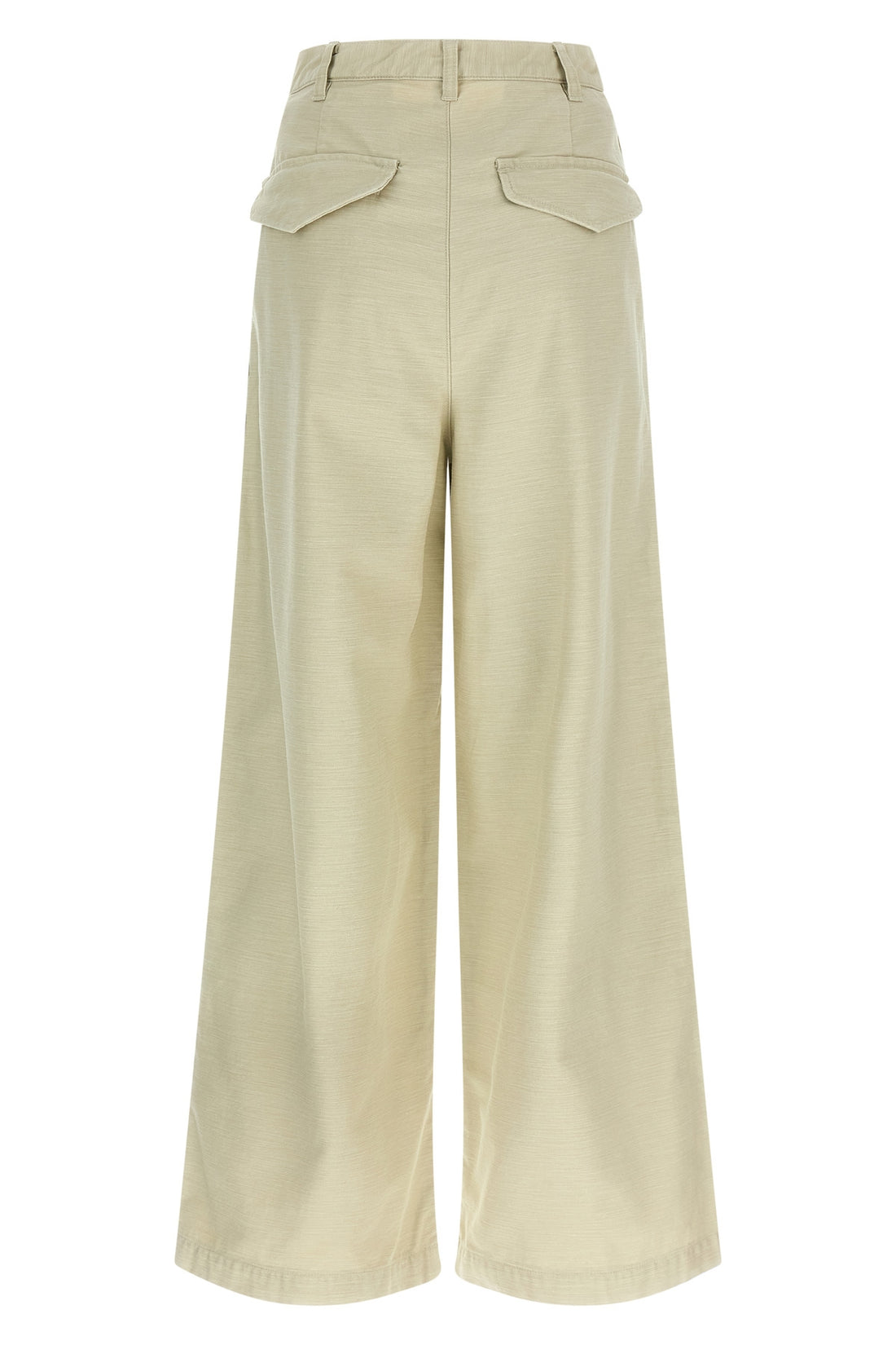 AURALEE 0 pants in satin bag fabric made