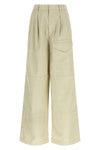 pants in satin bag fabric made