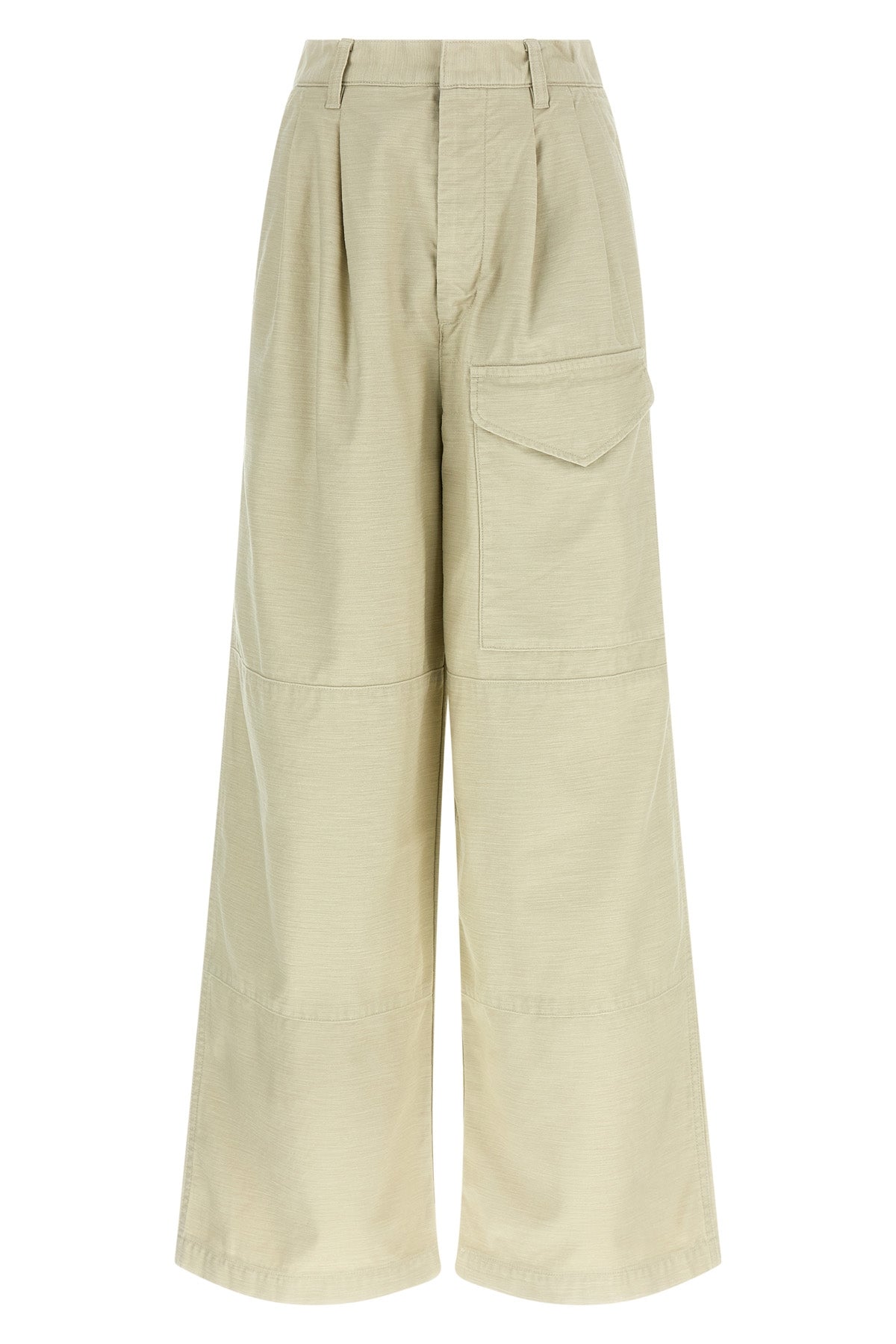 pants in satin bag fabric made