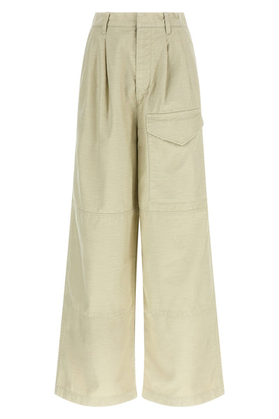 pants in satin bag fabric made