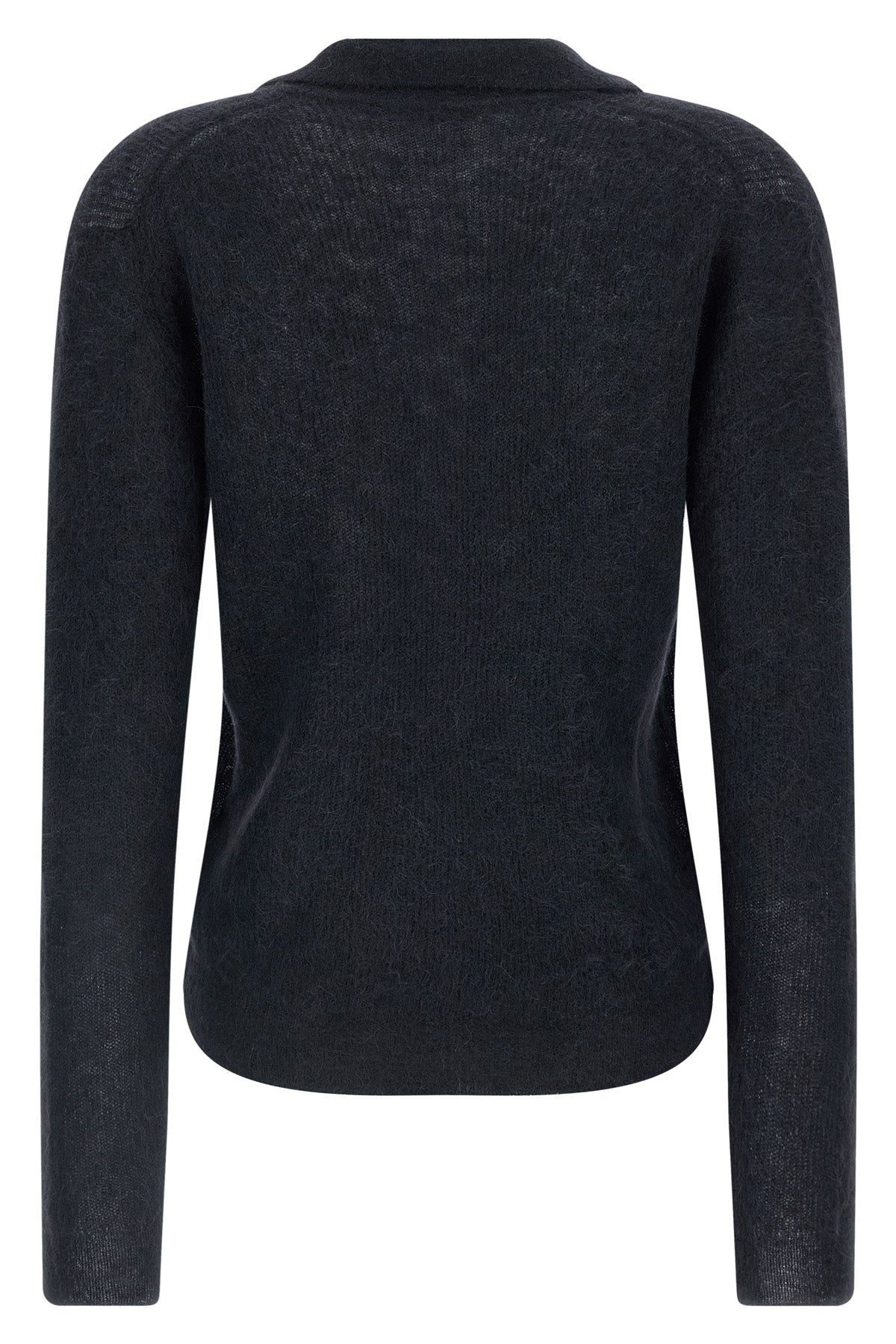 polo shirt in precious tam yarn of rare suri baby alpacas