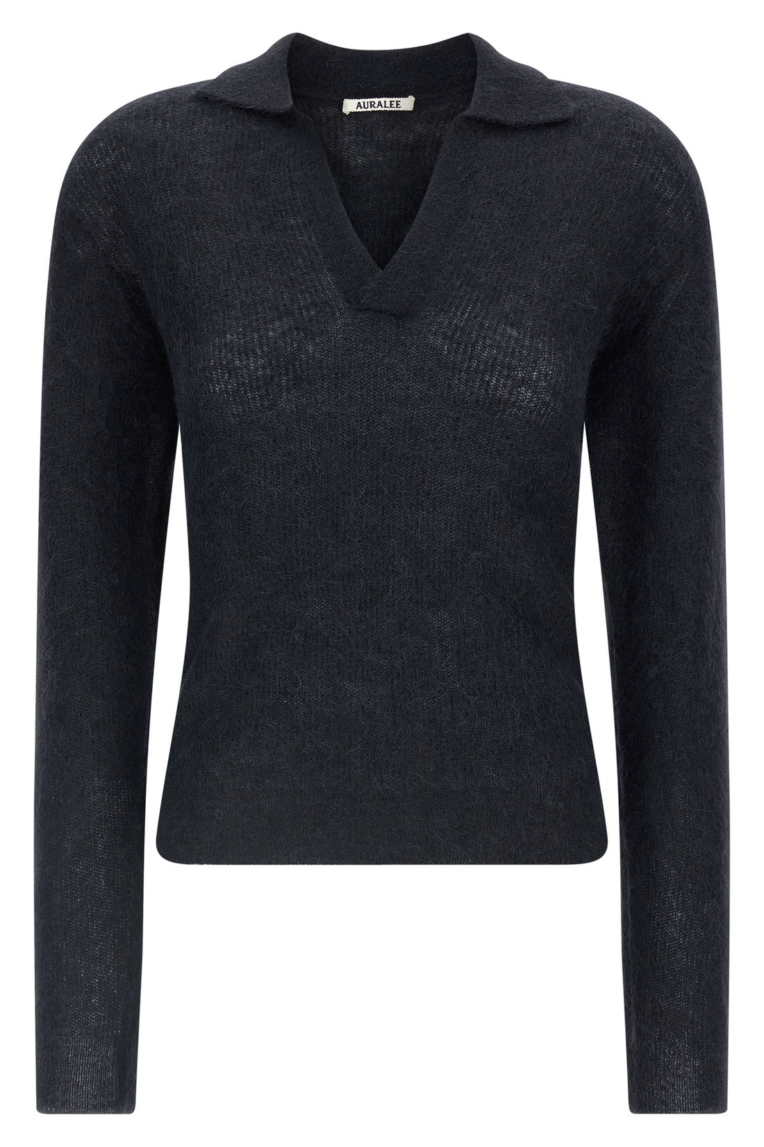 AURALEE 1 polo shirt in precious tam yarn of rare suri baby alpacas